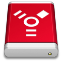 Drive Red FireWire Icon
